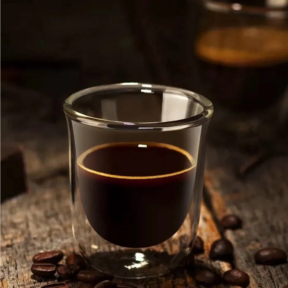 JoyJolt Javaah Double Wall Espresso Glasses 2 Oz Set of 4 NWT